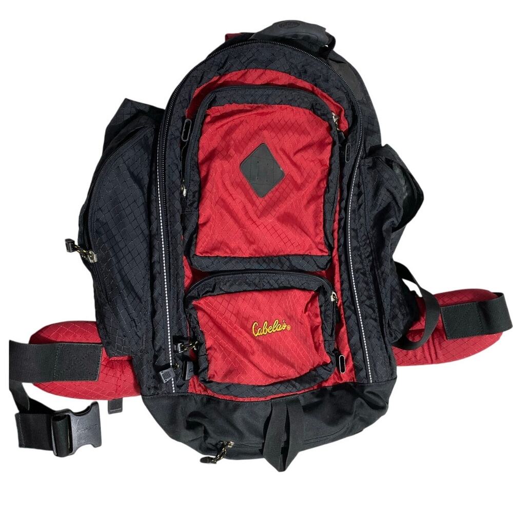 Cabela's Backpack Hiking Camping School Day Large with back strap connection